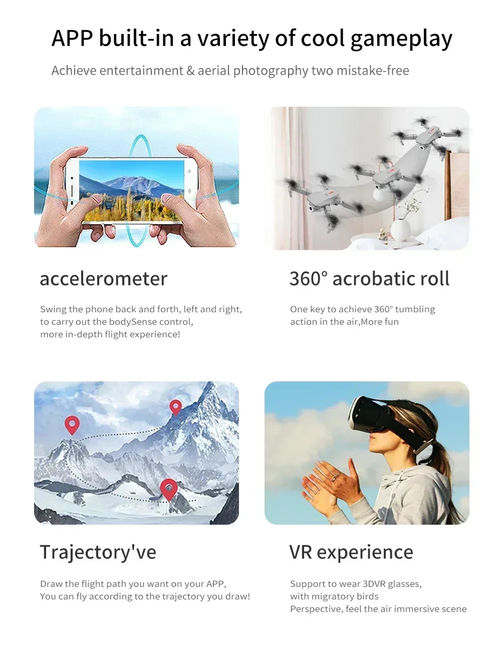 E88 Pro RC Drone WiFi FPV Height Hold