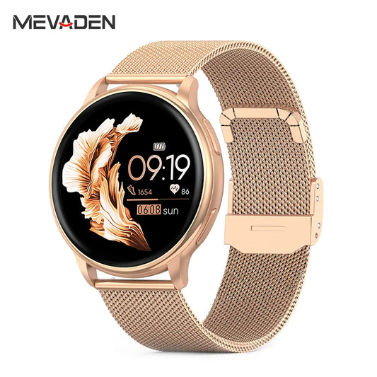MEVADEN Bluetooth Call Smart Watch Women Custom Dial