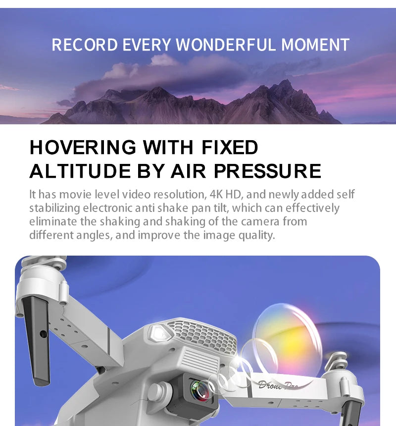 KDBFA 2024 New E88 Pro WIFI FPV Drone