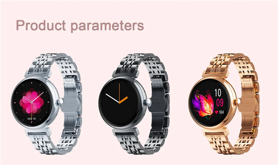 1.04 inch AMOLED Screen Fashion Ladies Smart Watch
