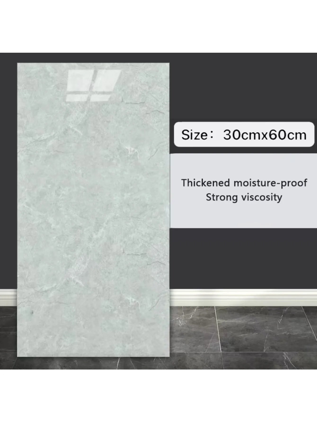 10pcs 3D Wall Sticker classic imitation marble Brick