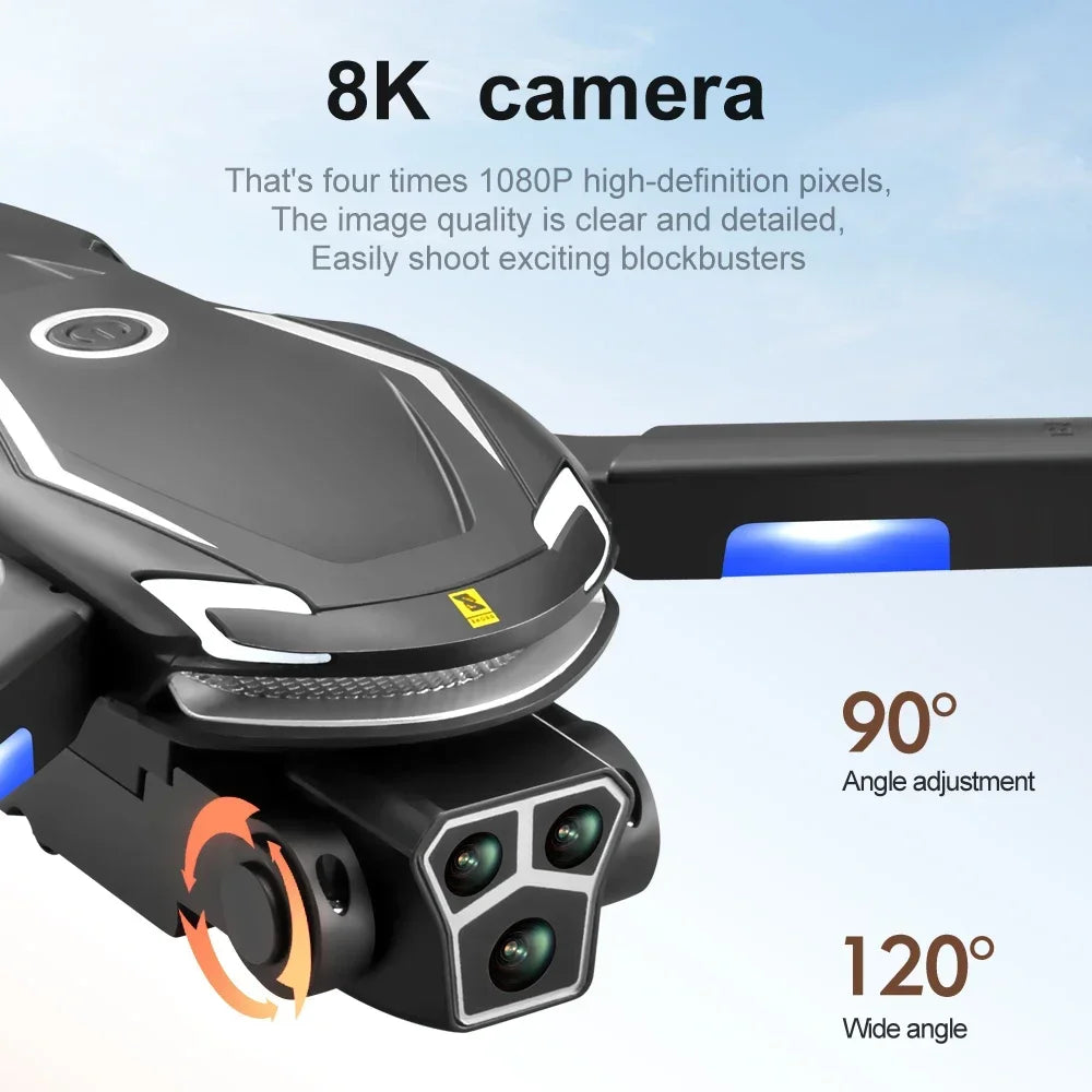 New V888 Brushless Drone 8K Professional HD Triple