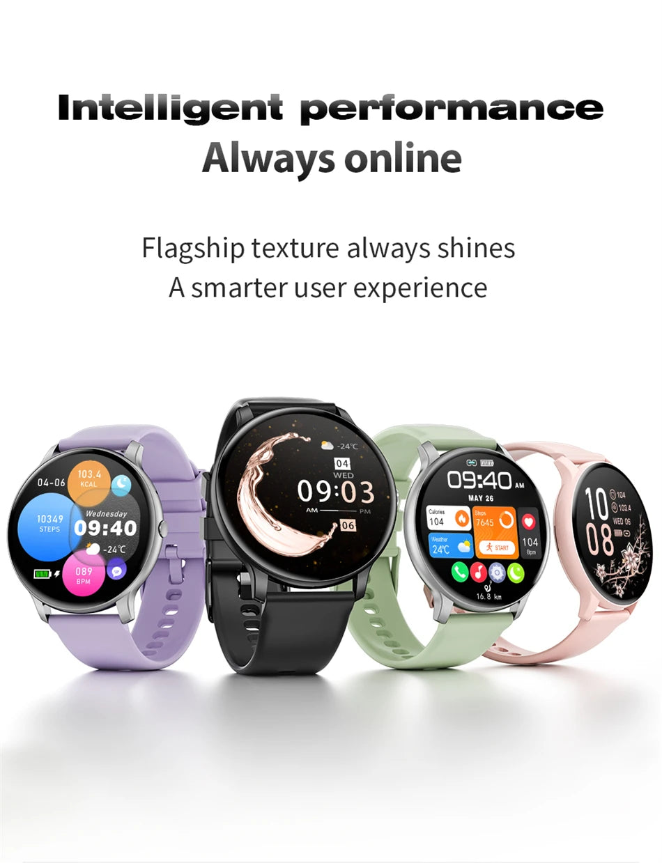 2025 New Smart Watch Women Men Bluetooth Call