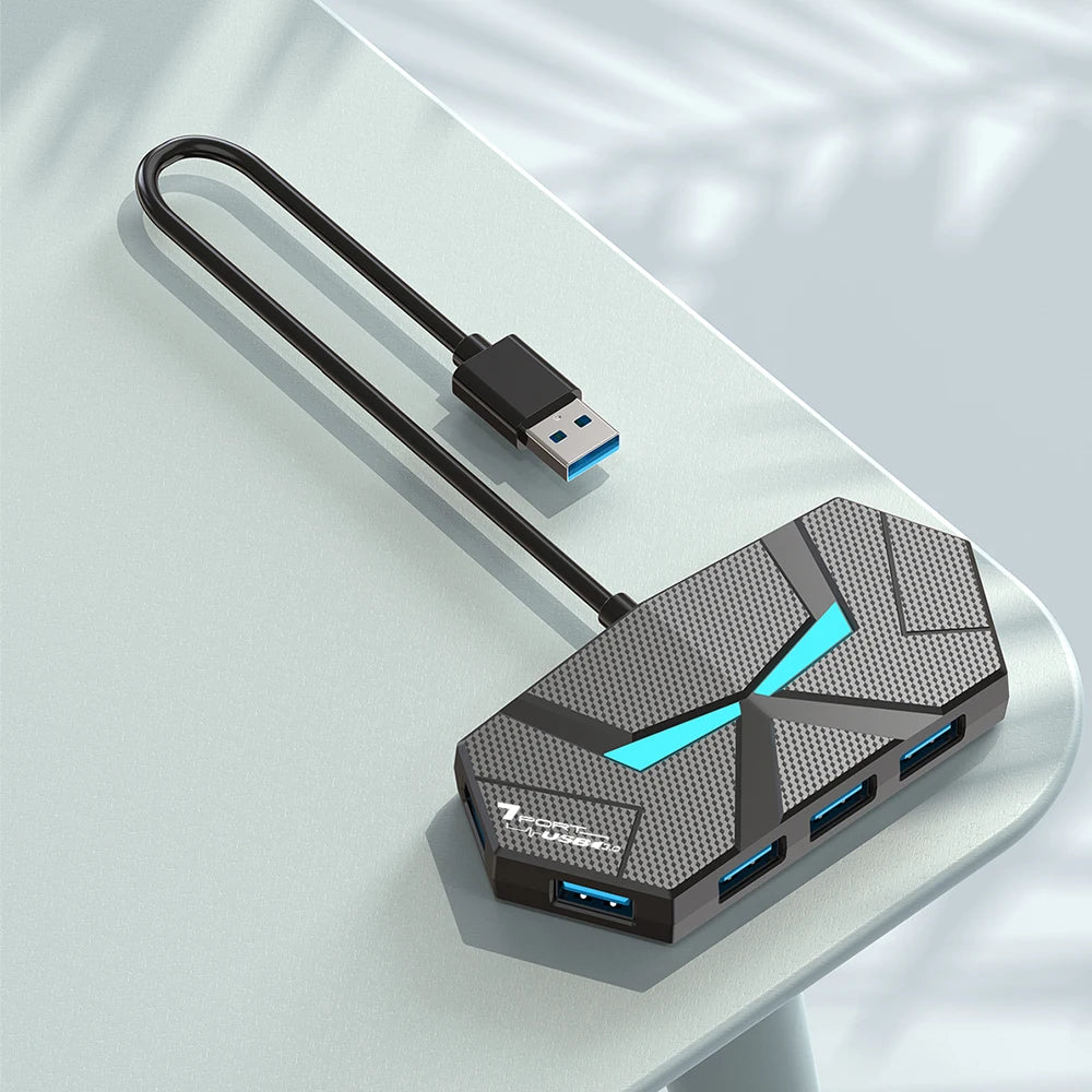 7 Ports USB 3.0 HUB Type C Docking