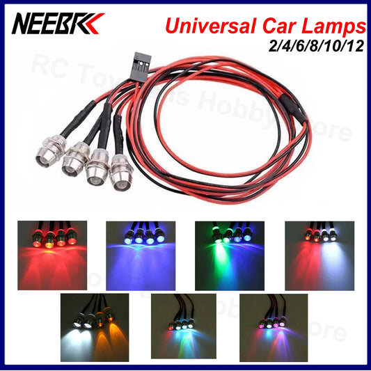 RC LED Light Kit Headlamps for 1/10 1/8