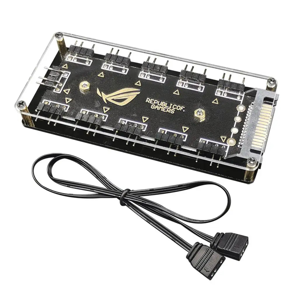 Coolcirc ARGB Connector 1 To 10 Port Splitter