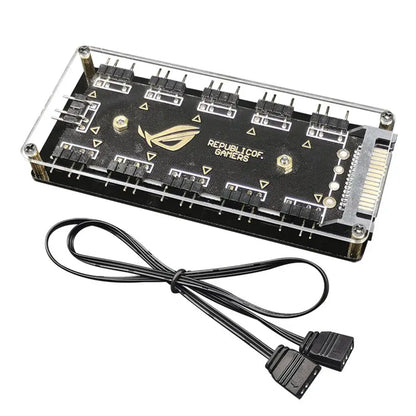Coolcirc ARGB Connector 1 To 10 Port Splitter