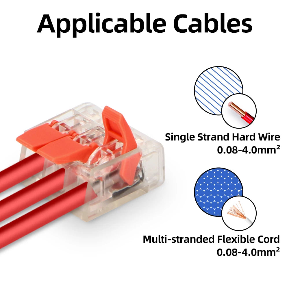 GTRIC Wire Quick Connectors 10PCS 30PCS 2/3/4/5 Ports