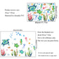 Cartoon Sea Turtle Seahorse Wall Stickers Kids Room