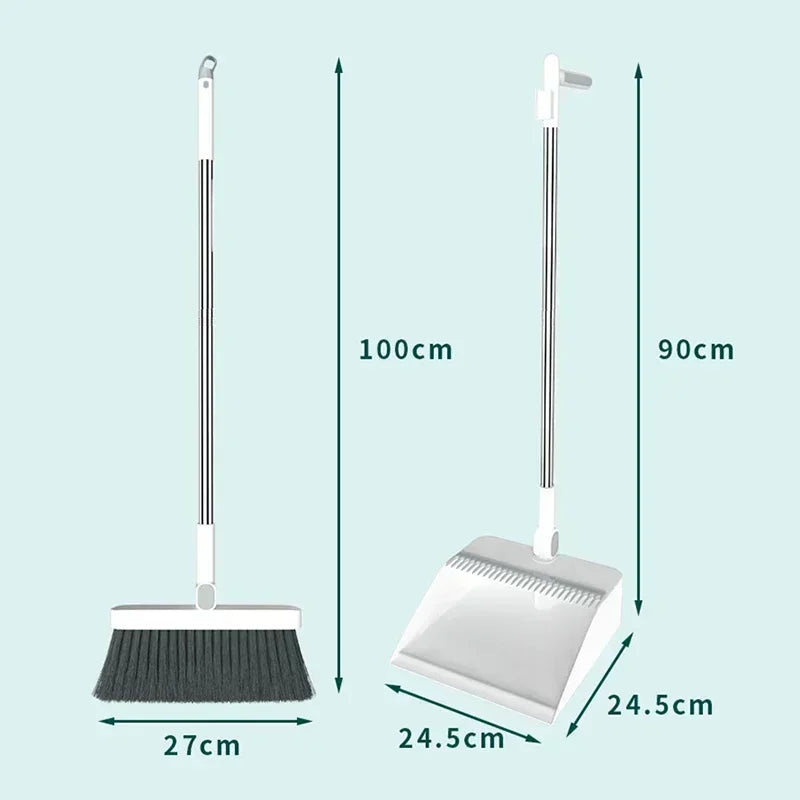 2PCS/Set Broom and Scoop Set Folding Dustpan High-end