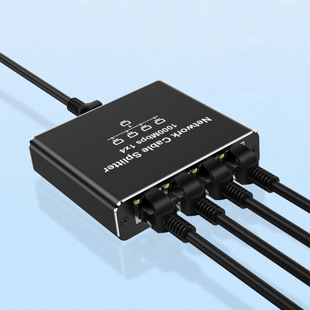 MZX 1-in-4-out 1000M Gigabit Network Hub Switch RJ45