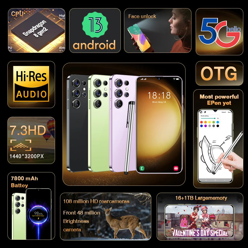 Screen Protector For S26 Ultra Mobile Phones 22GB+2TB