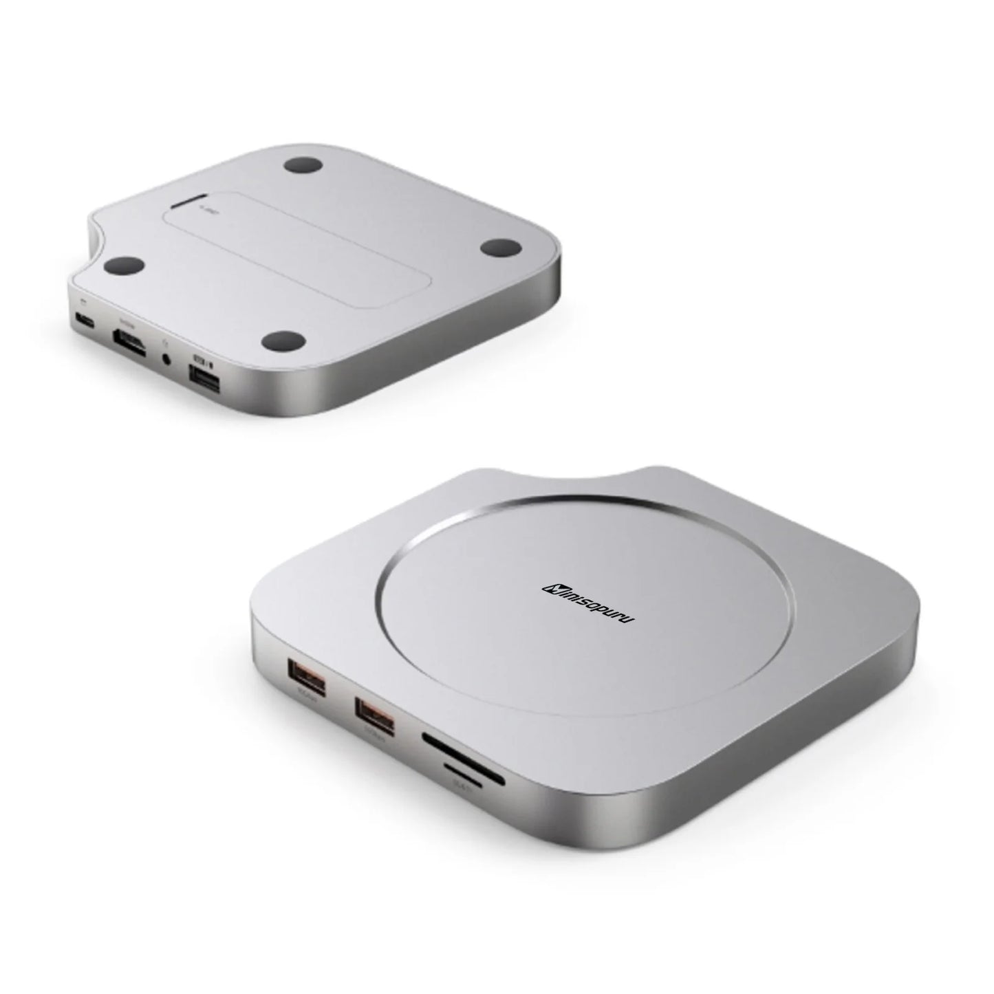 Minisopuru Mac Mini M4 Dock Stand with M.2