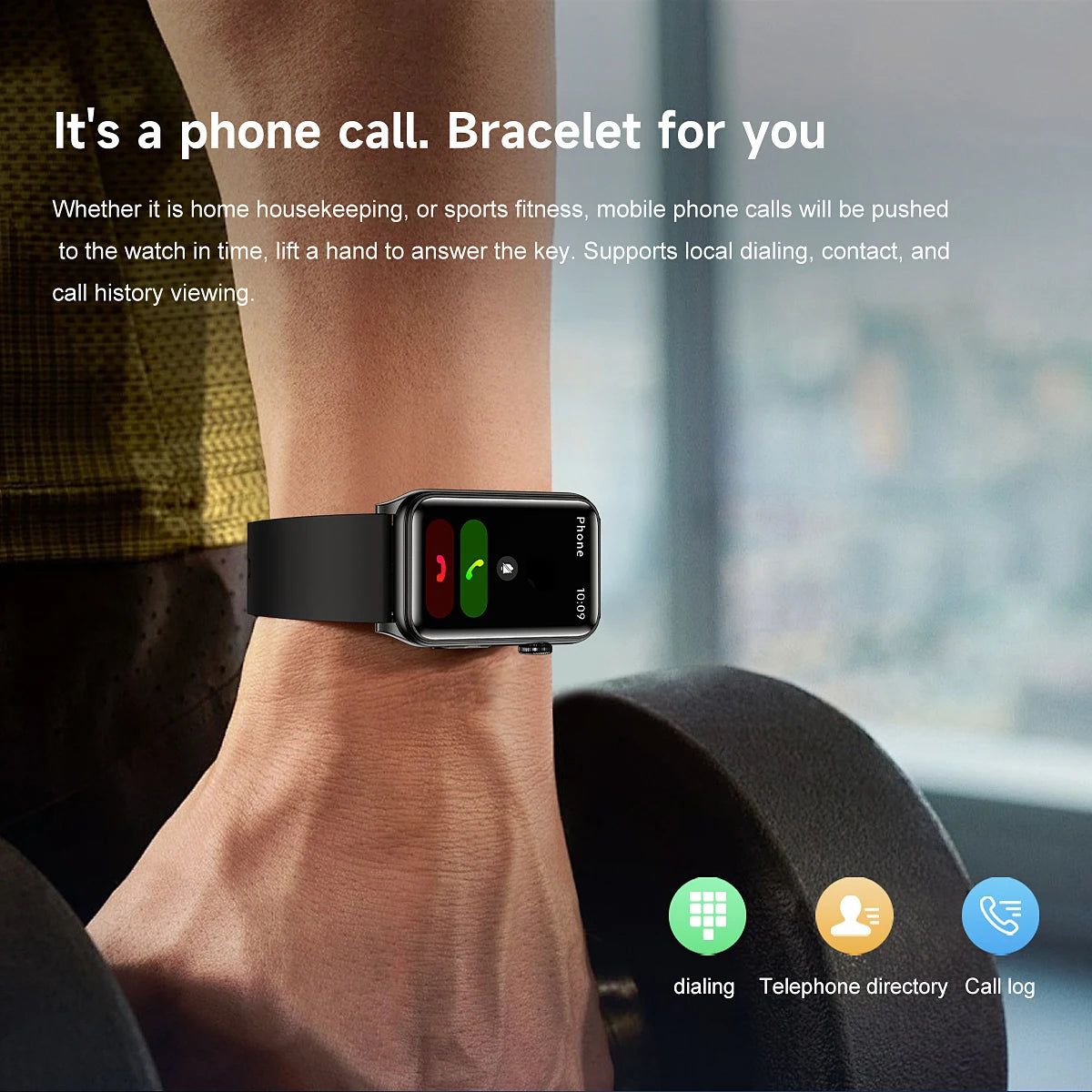 2025 New Smart Watch Men LED Bluetooth Call