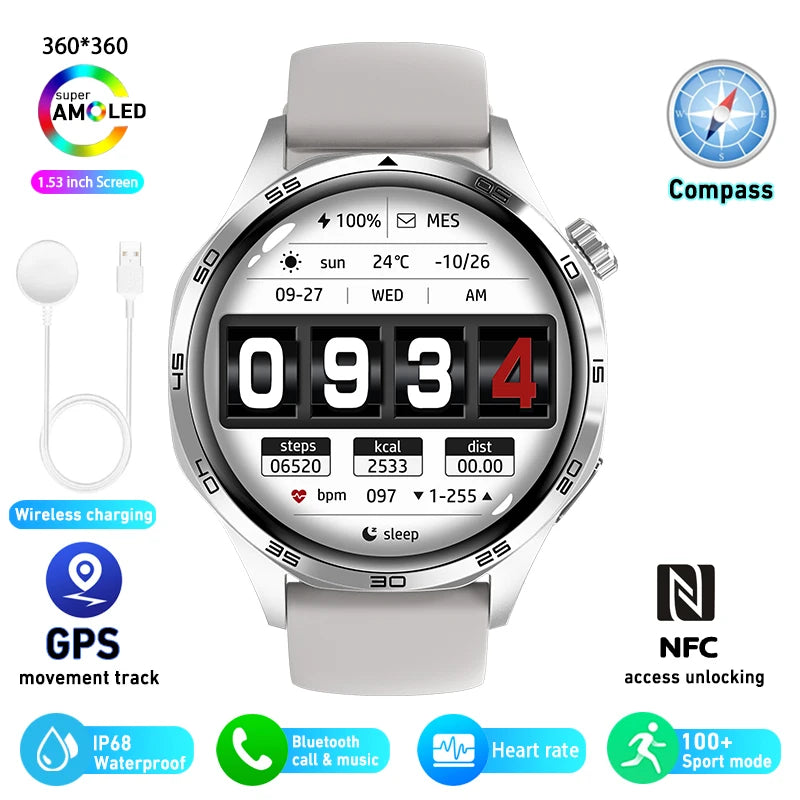 For HUAWEI GT5 Pro GPS NFC Smart Watch