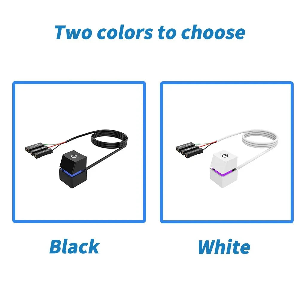 NNBILI Computer Desktop 2M Switch LED Lights PC