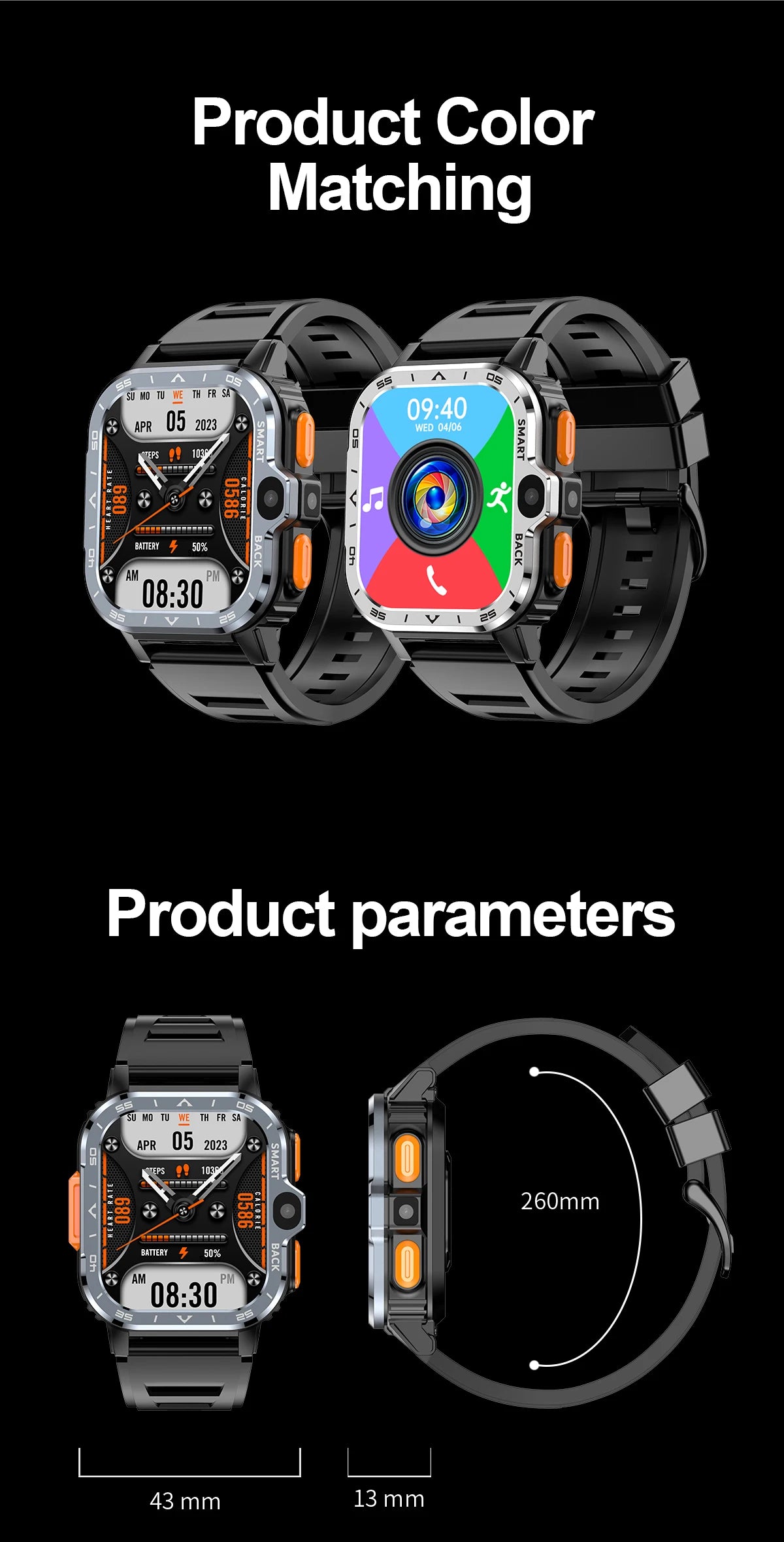 Valdus PGD Android Smart Watch Men GPS 16G/64G