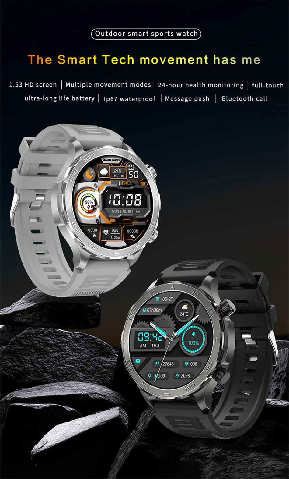 2025 New Bluetooth Call Smart Watch Men For