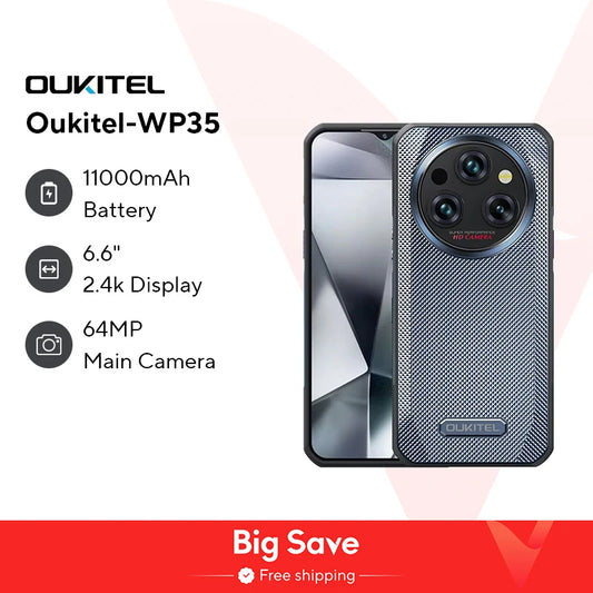 Oukitel WP35 5G Rugged Smartphone 11000 mAh 24GB+256GB