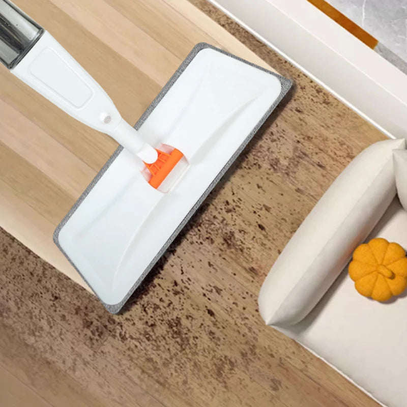 New Large Household Spray Mop With Replaceable Microfiber