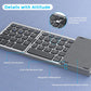 Seenda Foldable Wireless Bluetooth Keyboard Rechargeable Folding Portable