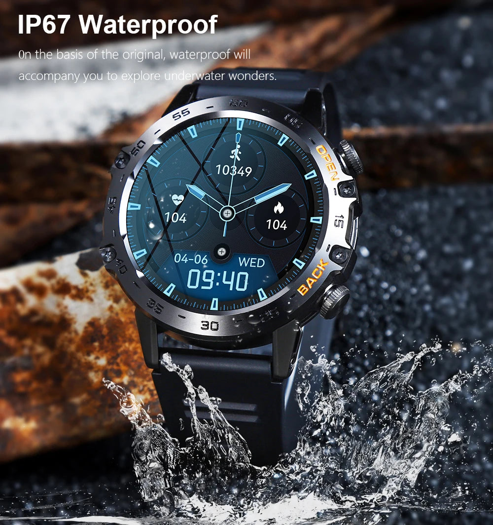 MEVADEN Steel 1.39 Bluetooth Call Smart Watch Men