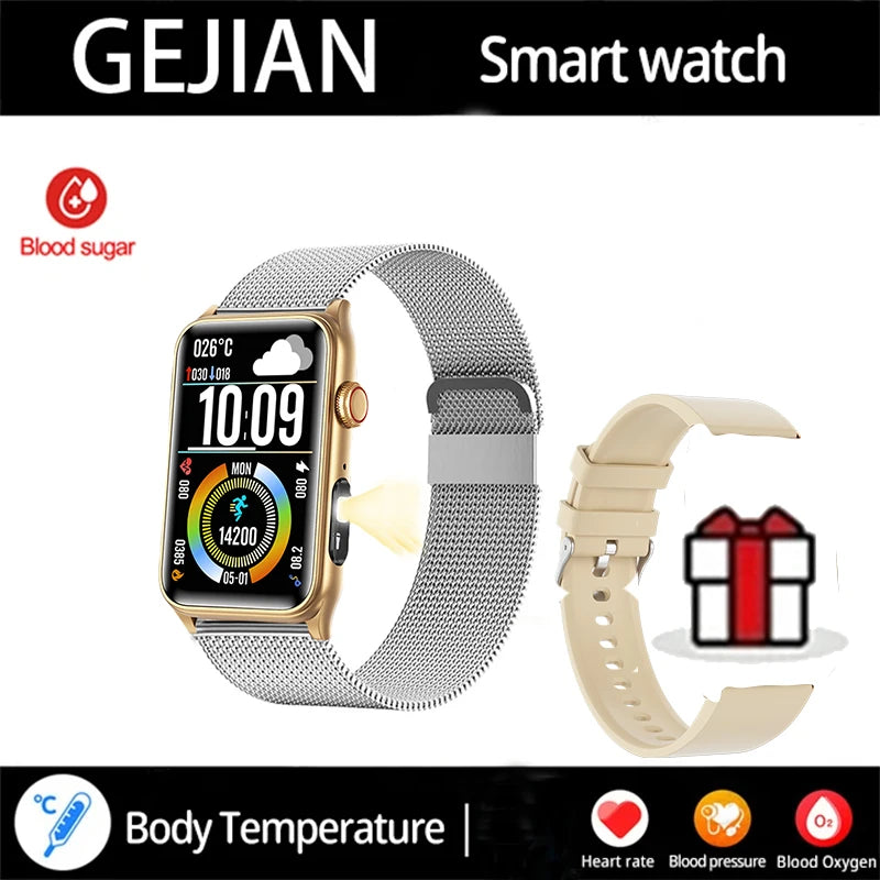 2025 New Smart Watch Men LED Bluetooth Call