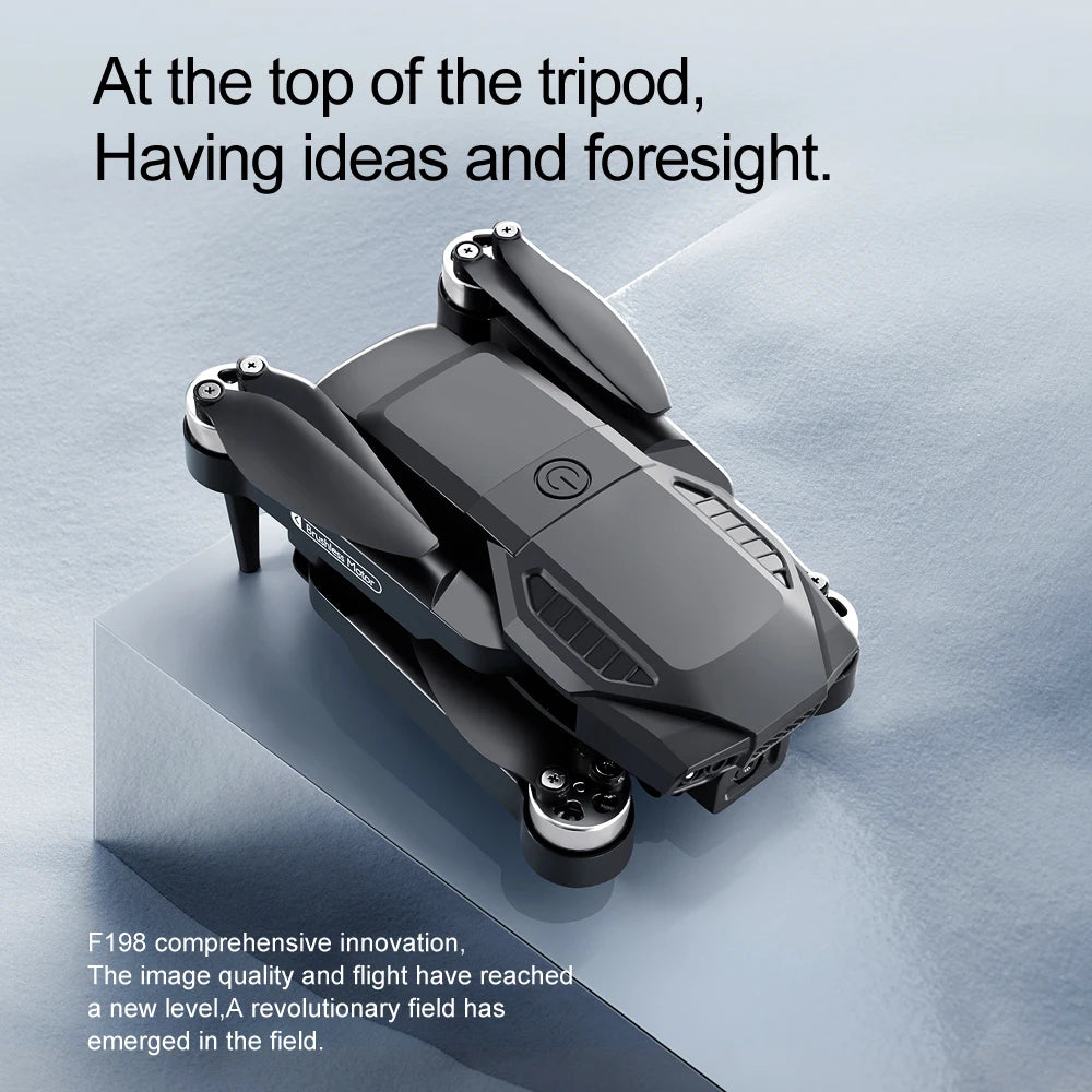 F198 Brushless Drone Optical Flow Positioning Dual Camera