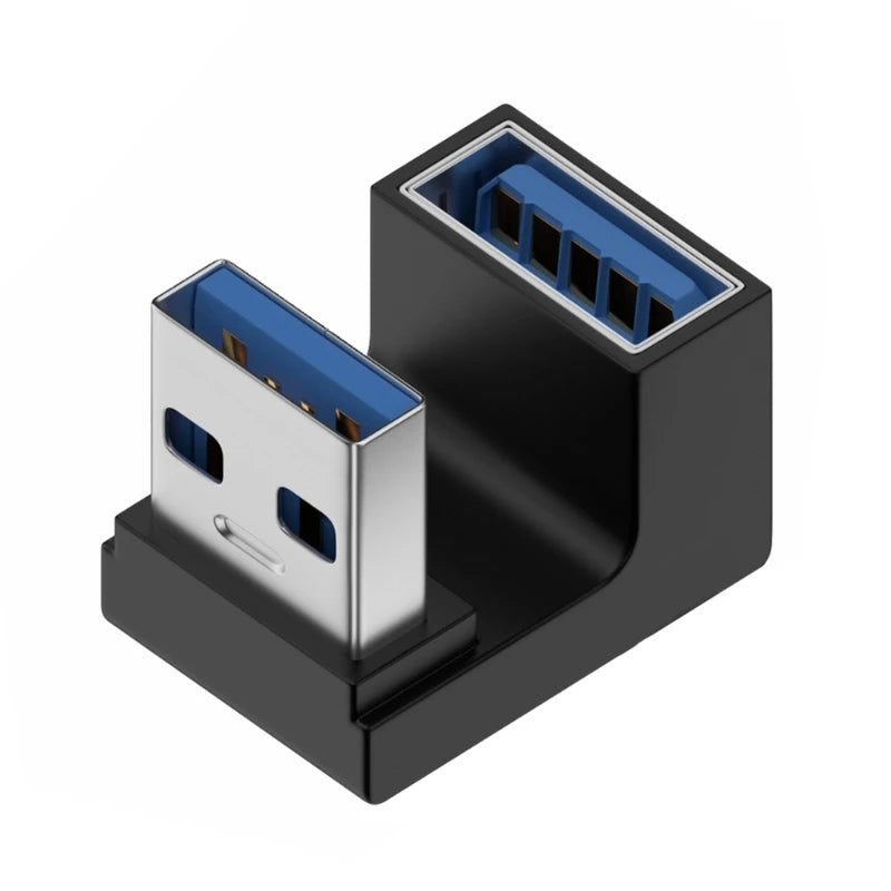 90 Degree USB 3.0 Male to Female Right