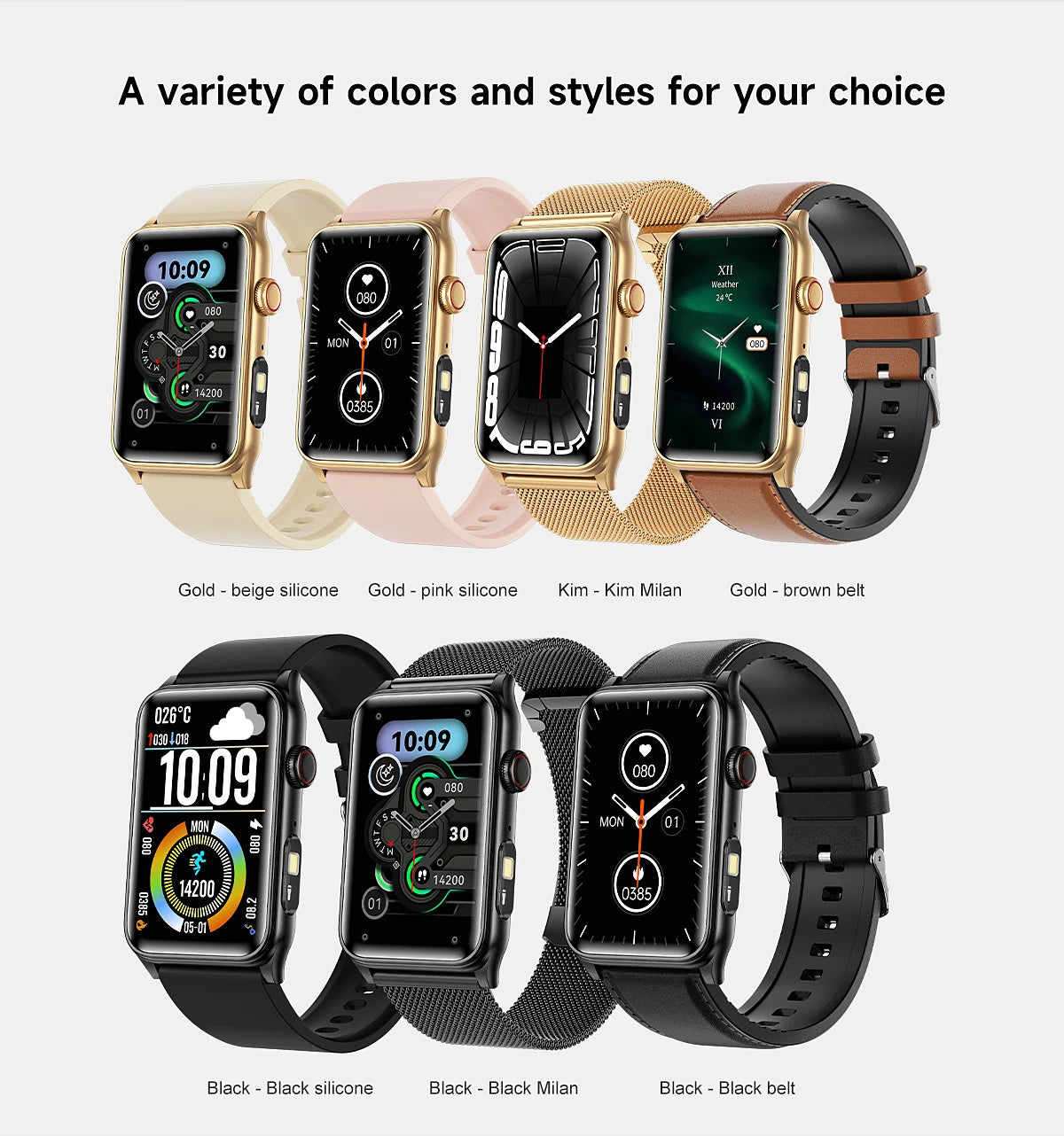 2025 New Smart Watch Men LED Bluetooth Call