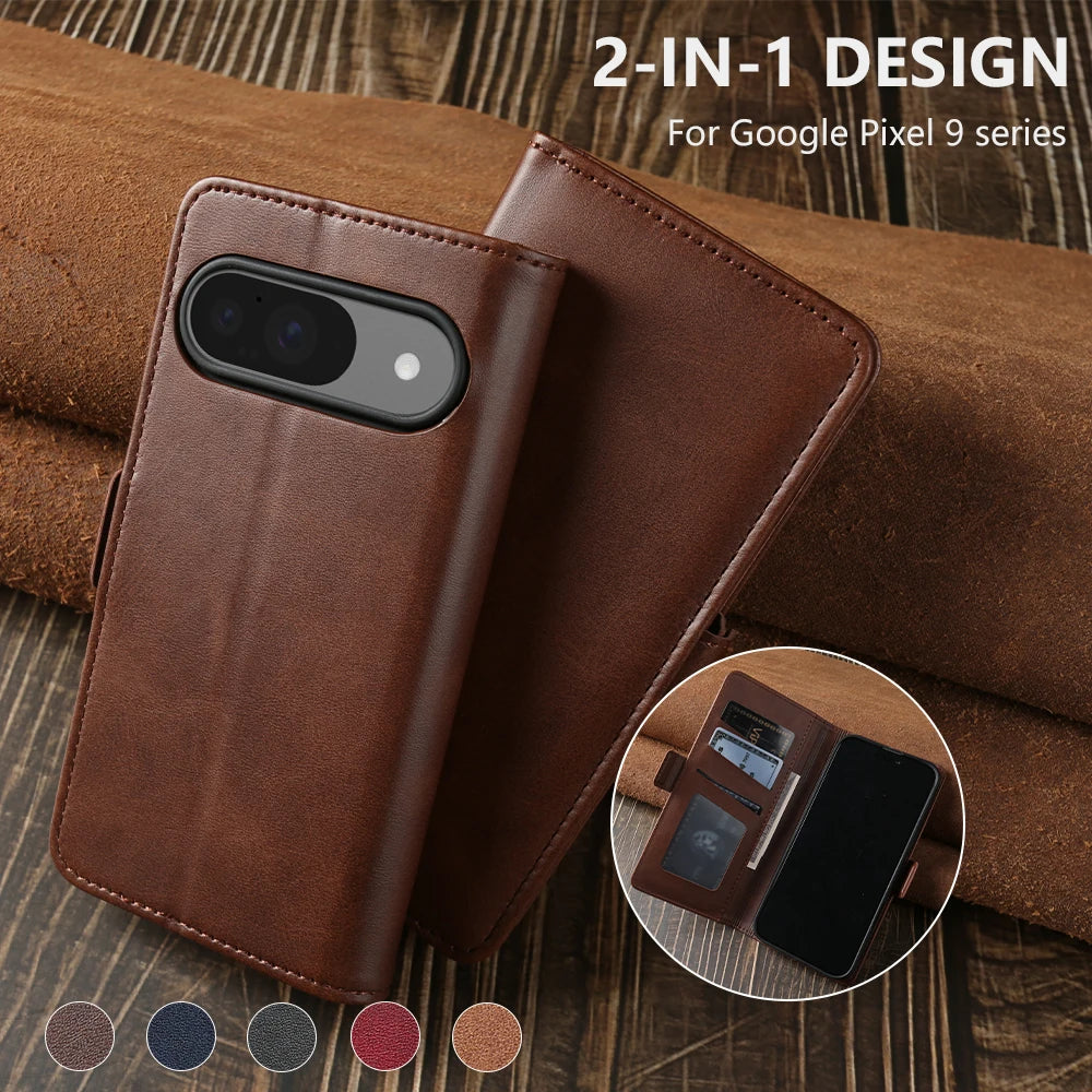Luxury Leather Phone Case For Google Pixel 9