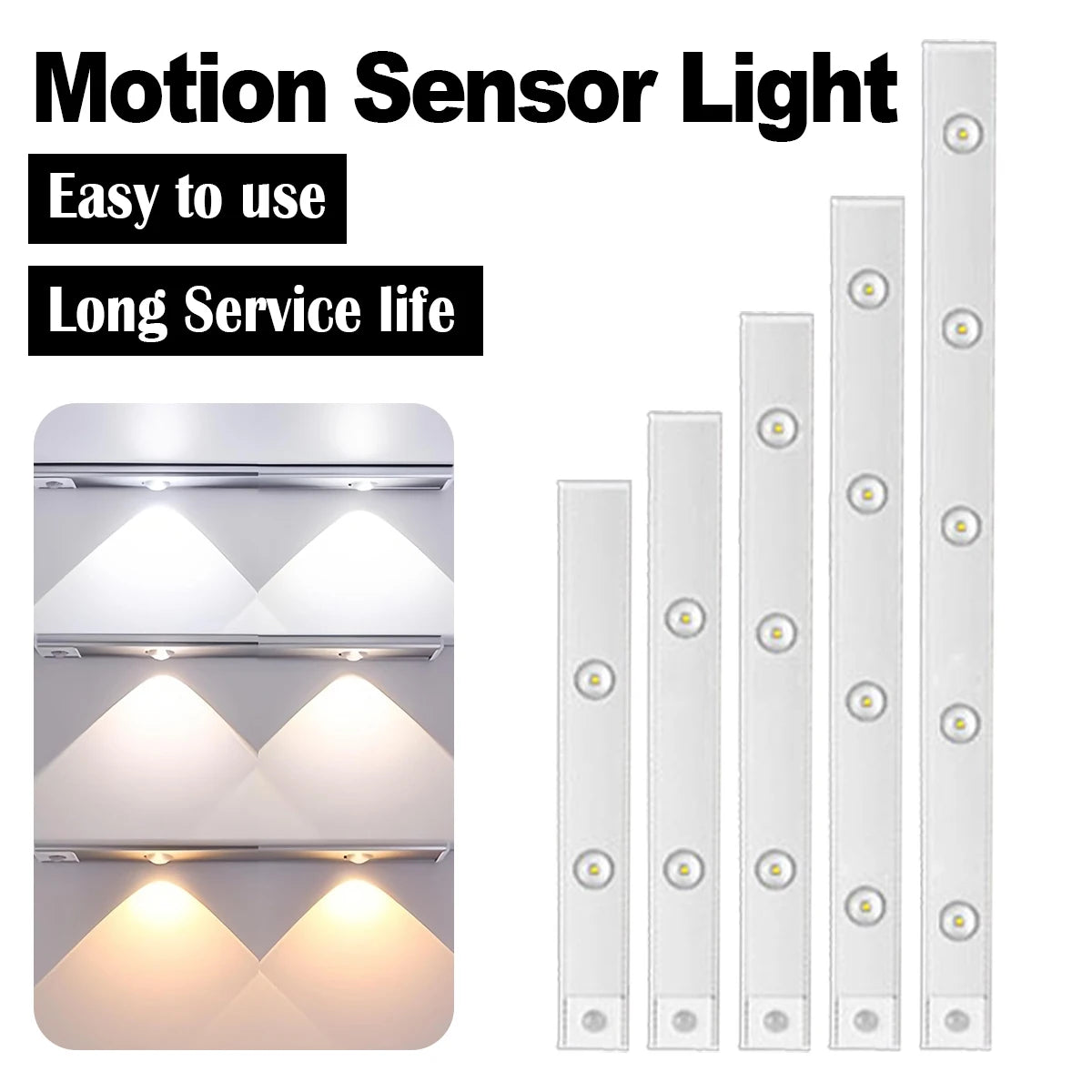 Ultra Slim Led Motion Sensor Light Strip Tricolor