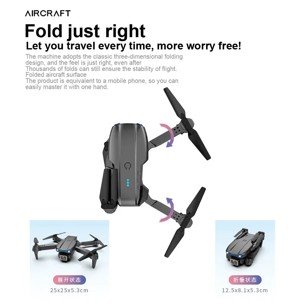 E99pro K3 Foldable Mini Drone - 4K HD