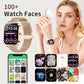 2025 New Smart Watch Women Waterproof Bluetooth Call