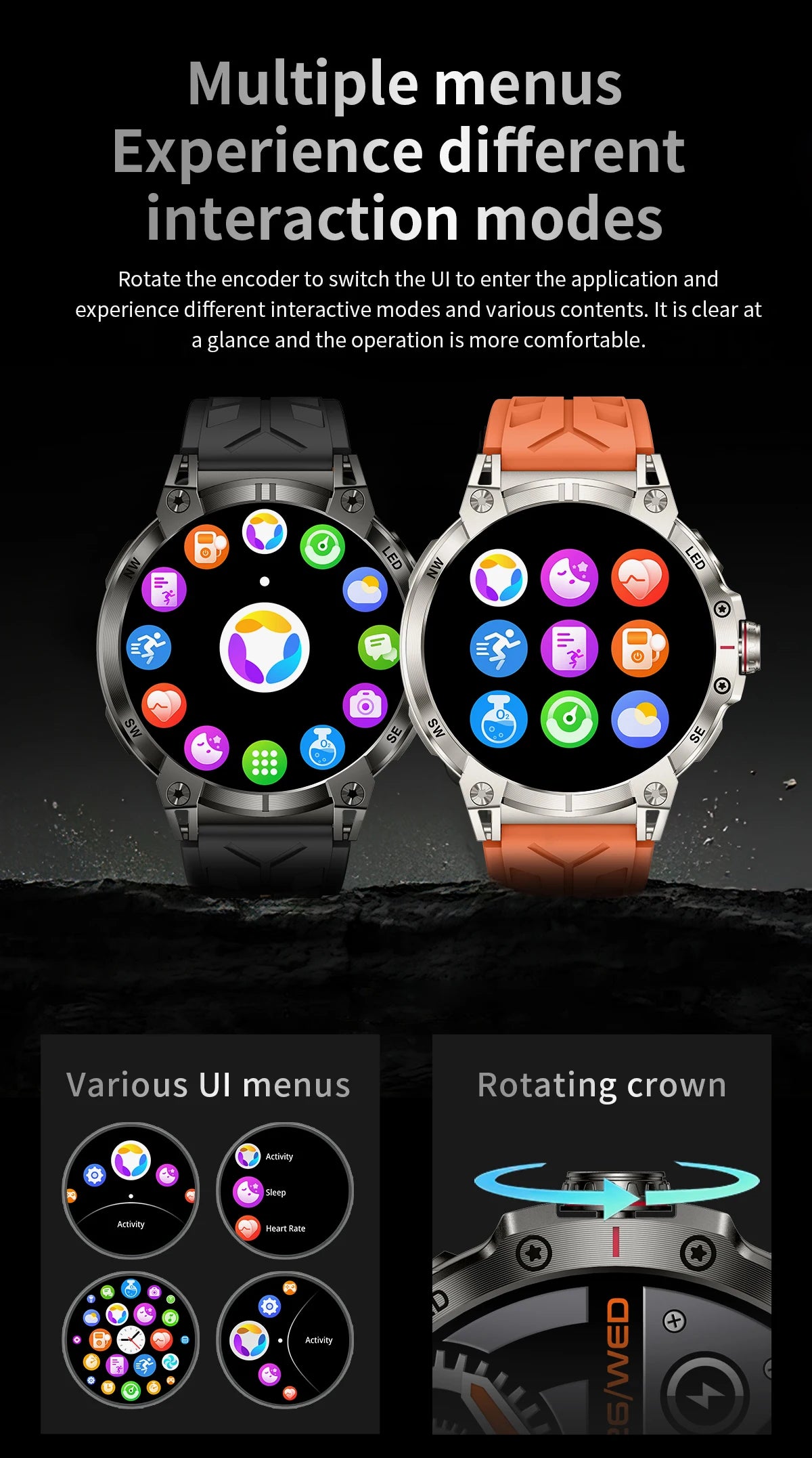 LIGE 760mAh Large Battery Outdoor Smart Watch Men