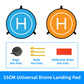 RF06 Drone Quadcopters Accessories Universal 55/75/90/110CM Foldable Landing