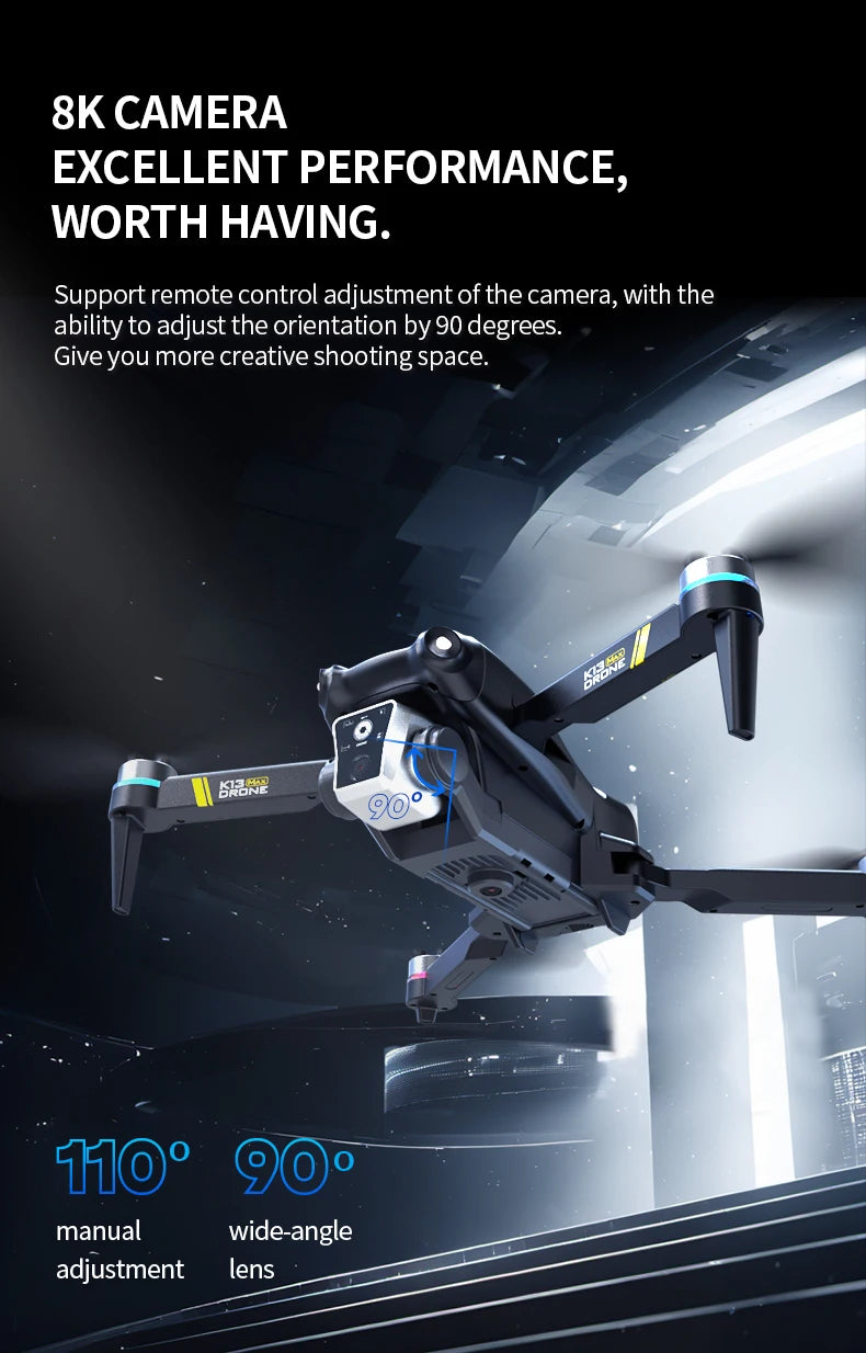 K13 MAX Drone 8K With HD Dual Camera