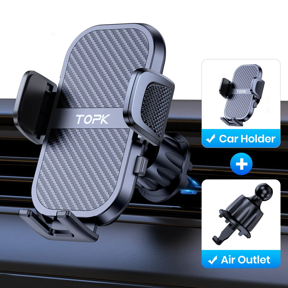 TOPK Car Phone Holder Super Stable Car Phone