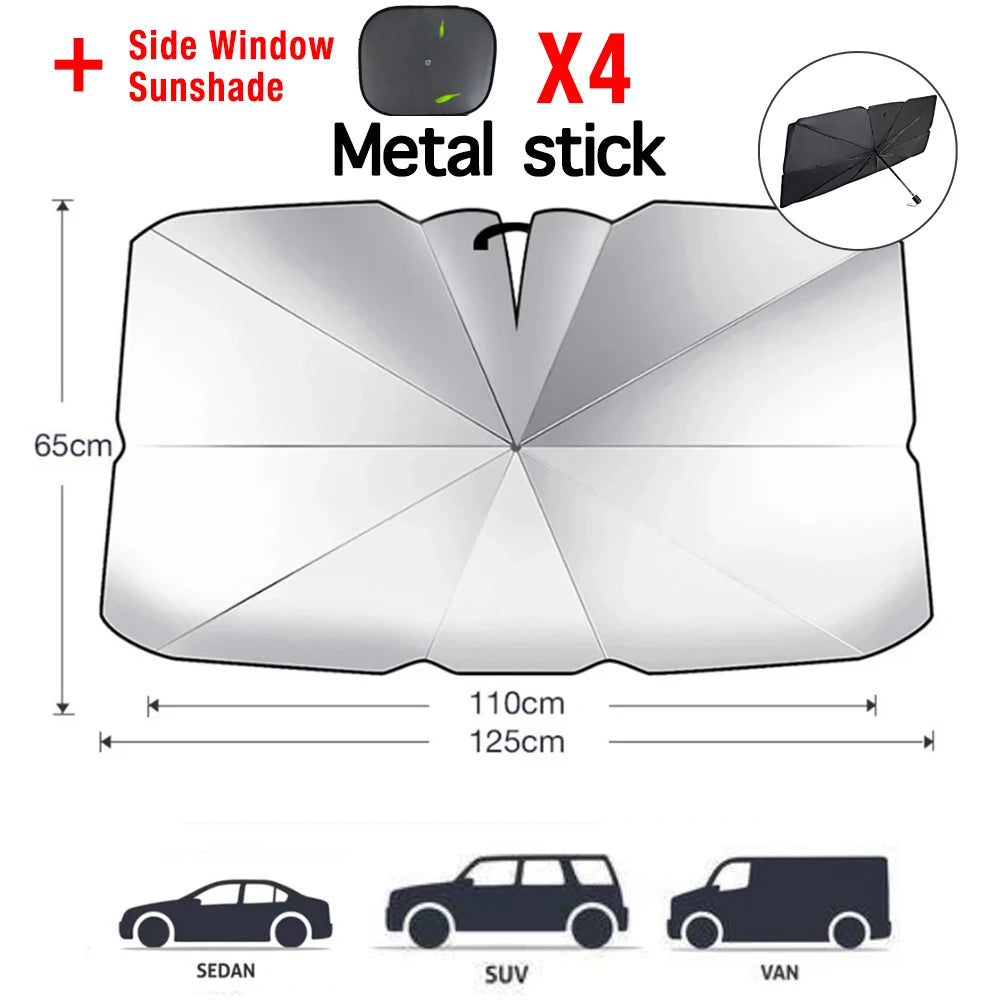 Car Sunshade Windshield Window Umbrella Foldable Sun Shade