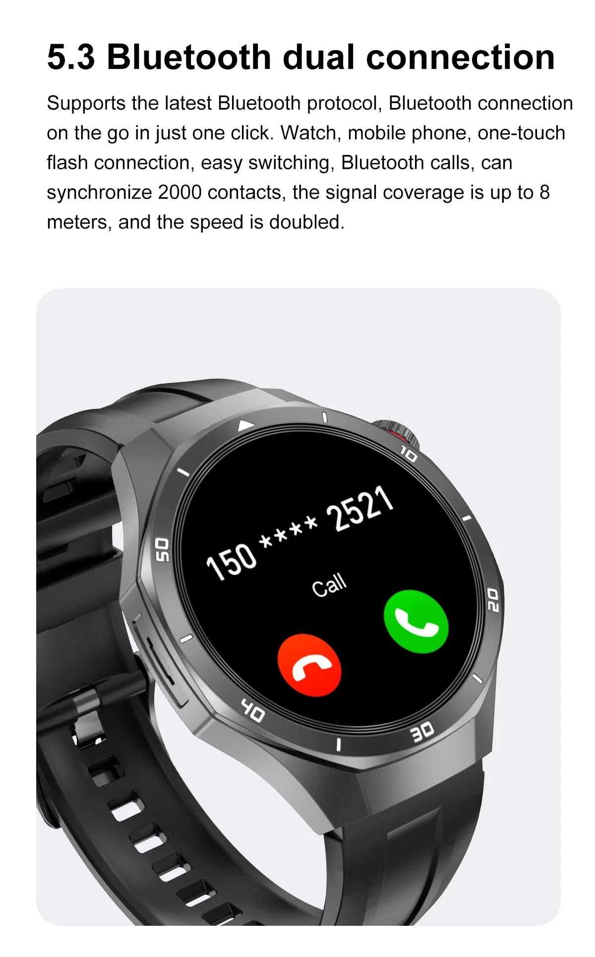 2025 Fashion 32GB Big Memory Men Smart Watch