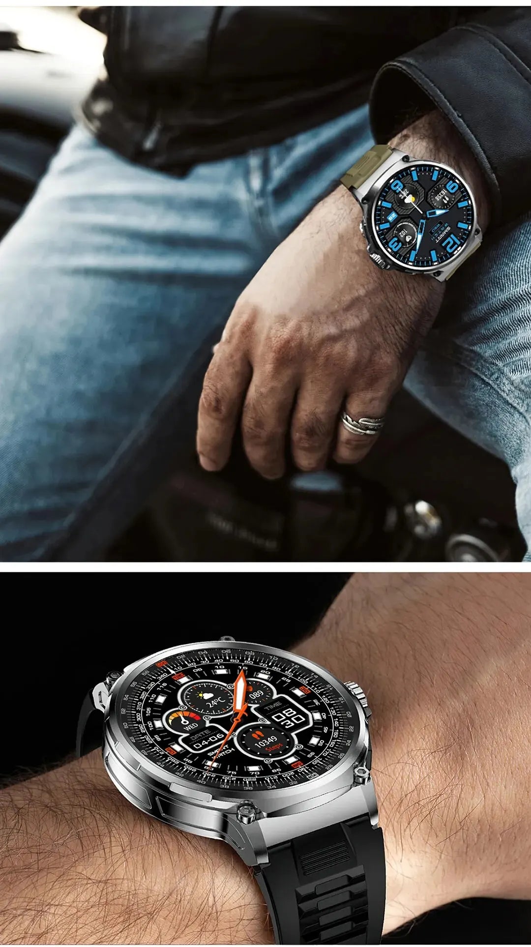 New 710mAh Bluetooth Call Smart Watch Men Sports