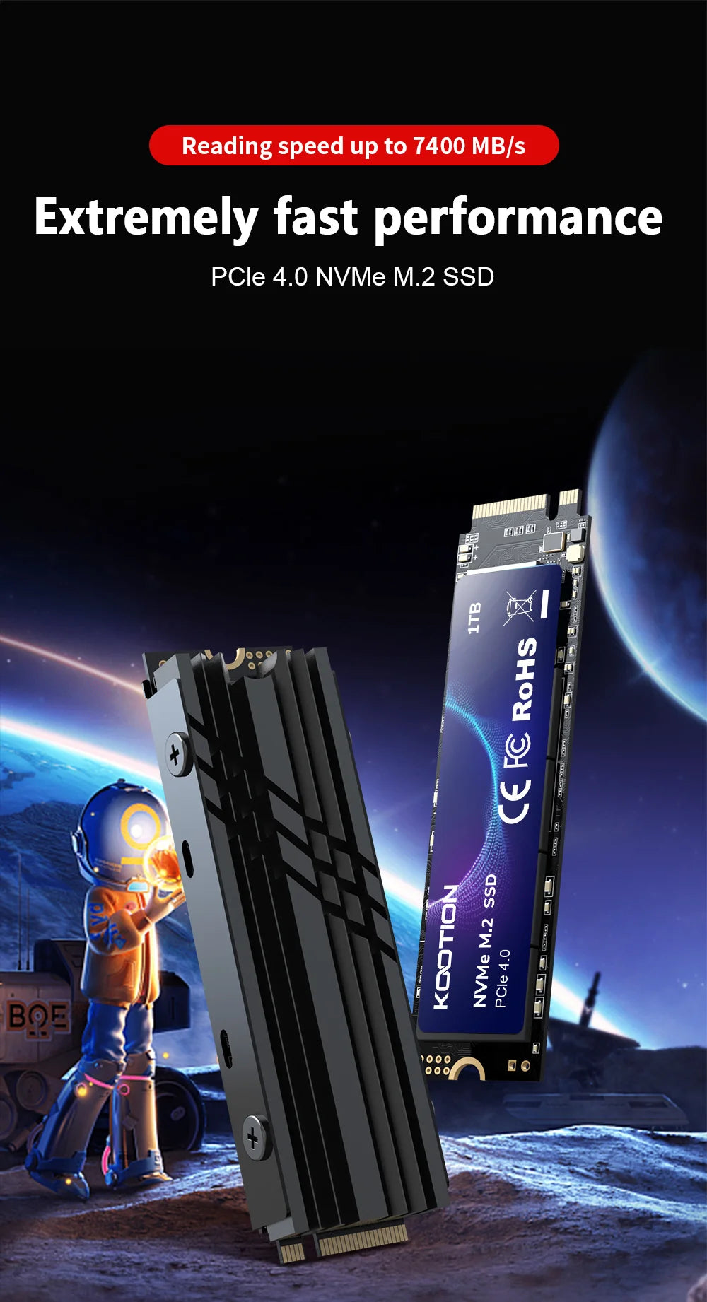 KOOTION X16 M.2 NVMe SSD 2TB 1TB 512GB