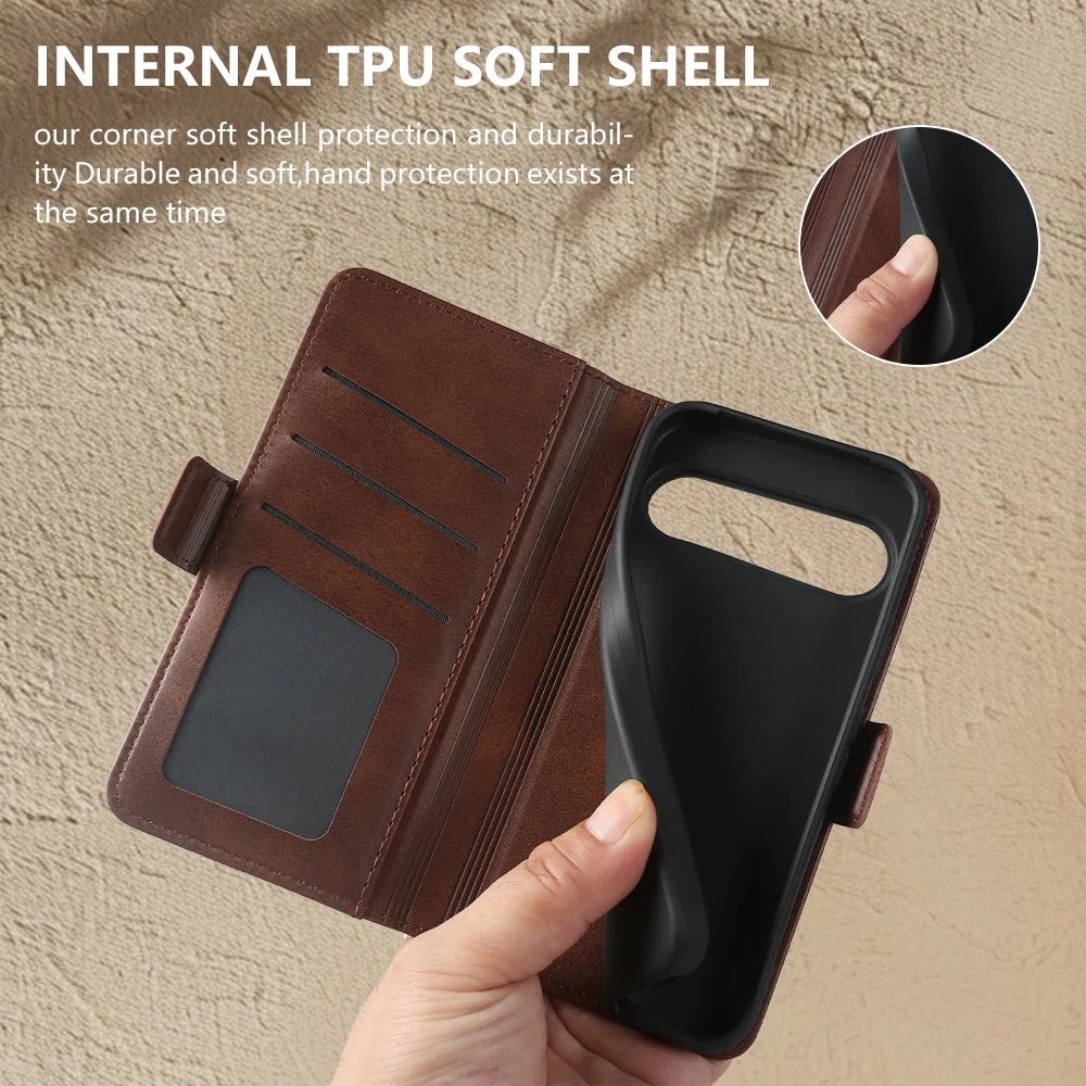 Luxury Leather Phone Case For Google Pixel 9