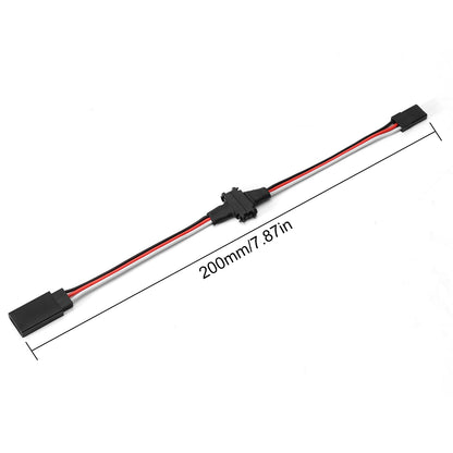 INJORA Magnetic Snap-on JR Extension Cable 1-to-2 Y