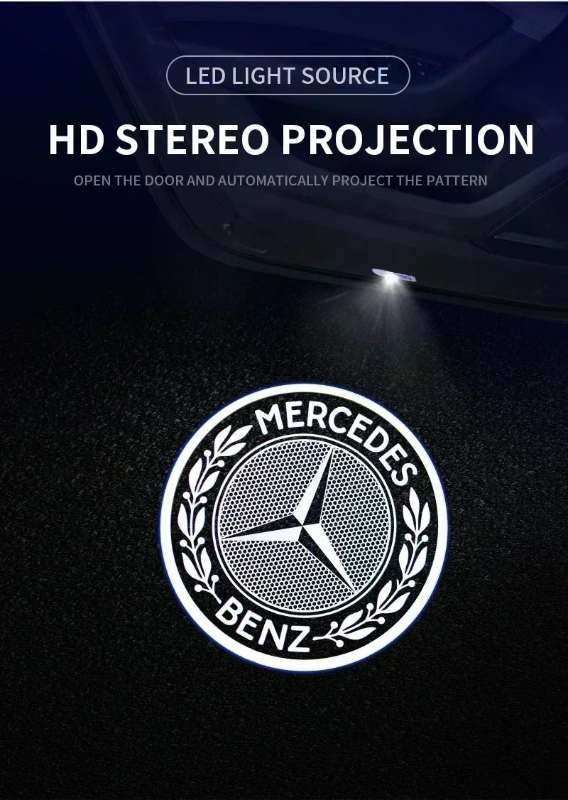 2pcs Led Car Door logo Welcome Light For