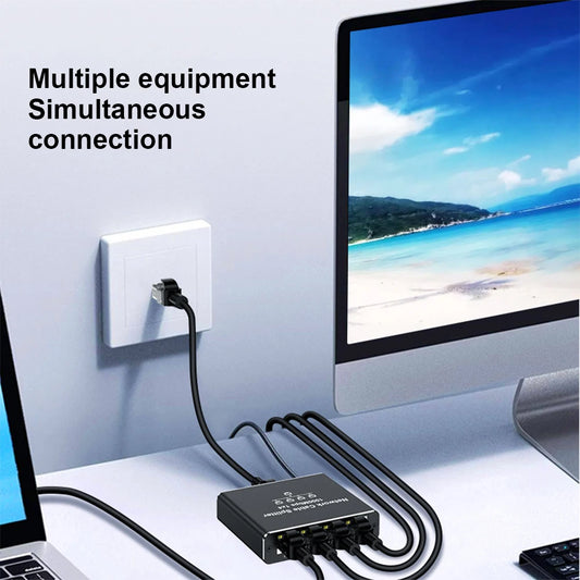 MZX 1-in-4-out 1000M Gigabit Network Hub Switch RJ45