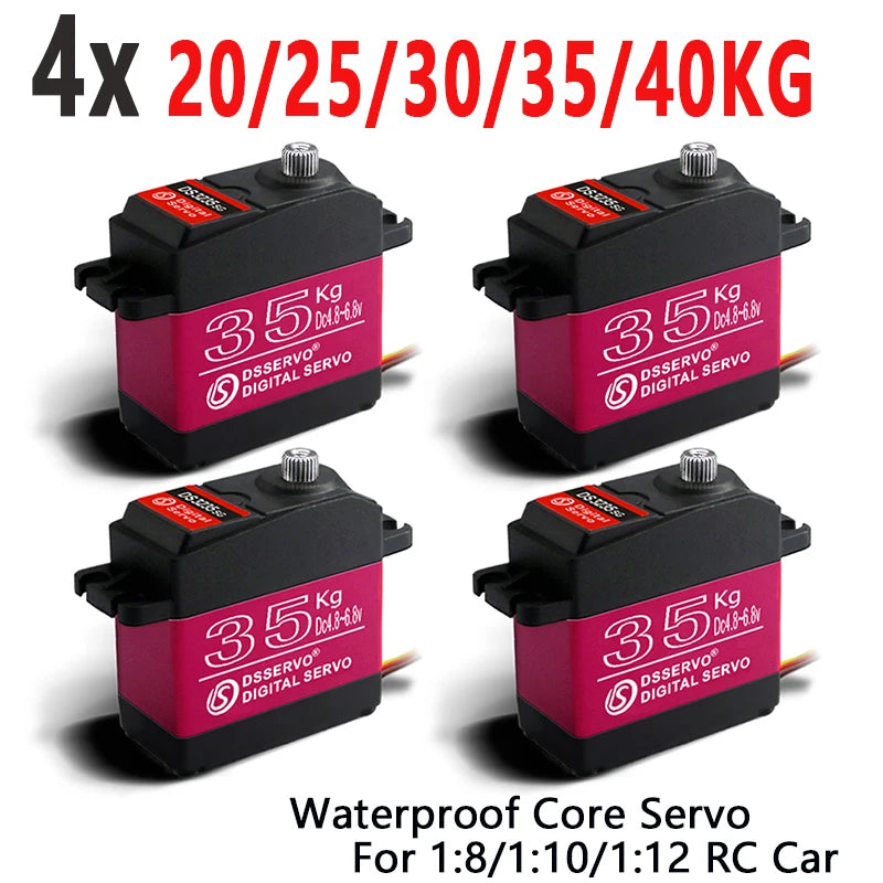 4X Waterproof Servo 20Kg 25Kg 30Kg 35Kg 40Kg