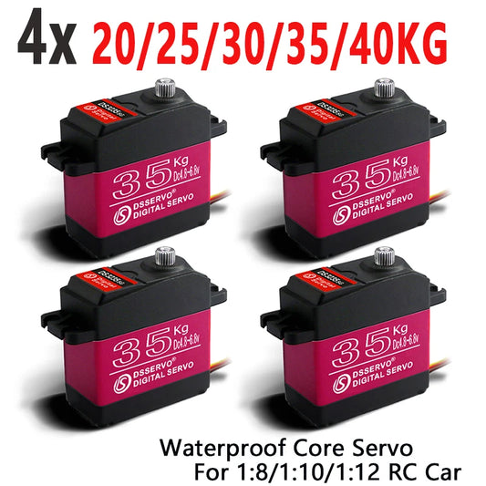 4X Waterproof Servo 20Kg 25Kg 30Kg 35Kg 40Kg