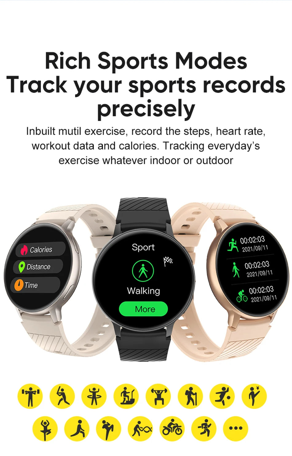 LIGE 2025 Smart Watch Women Bluetooth Call Custom