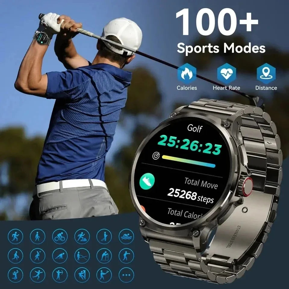 New 710mAh Bluetooth Call Smart Watch Men Sports